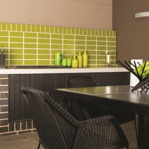 Wasabi Glazed Bricks. Also available in 50mm Splits and Shapes.