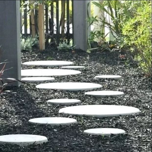 Lunar Stepping Stones And Pavers, Round Cement Garden Stepping Stone