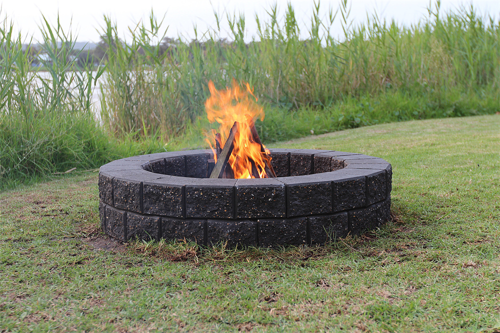 Firepit Diy Block 2 Layers Charcoal, How To Start A Fire Pit With Charcoal