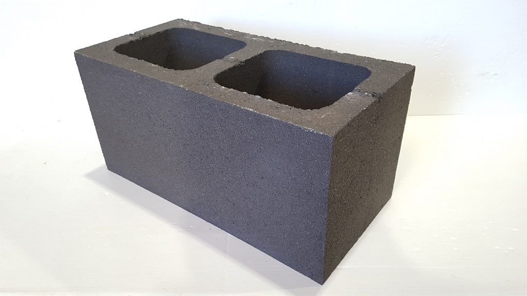 20.01 Designer Coloured Concrete Block 200mm Standard (Charcoal) SALE